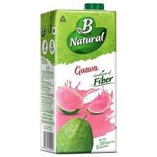 B NATURAL GUAVA JUICE, 1LTR