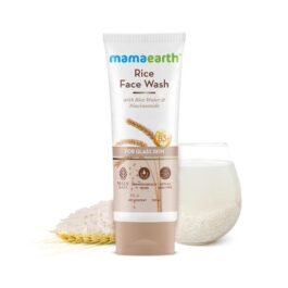 Mamaearth Rice Face Wash With Rice Water & Niacinamide for Glass Skin | For Hydrated & Even Skin Tone | Glowing & Brightened Skin | Korean Skin Care Product | For All Skin Types | For Men & Women | 100 ml