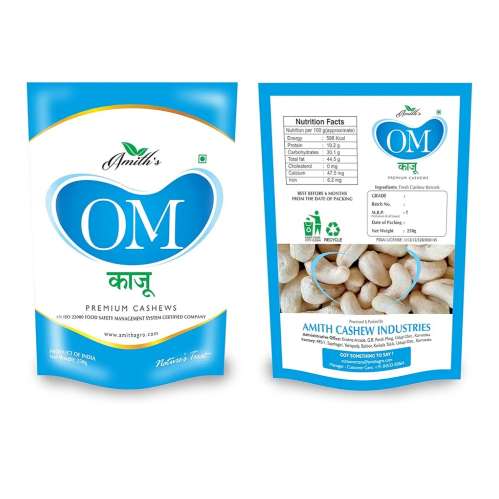 OM Premium Kaju,250gm