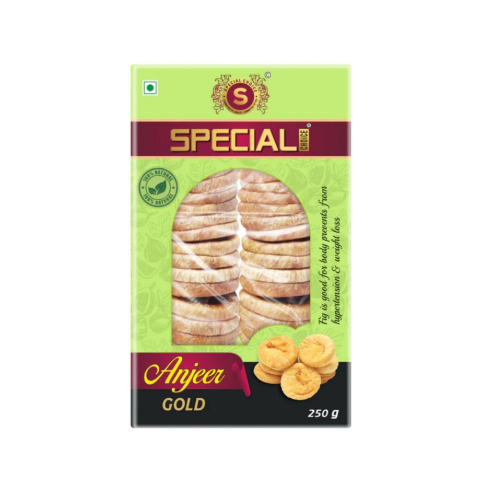 SPECIAL CHOICE FIGS, 250gm