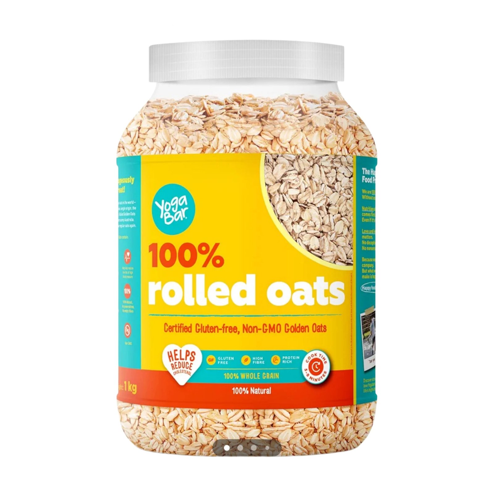 YOGABAR ROLLED PLAIN OATS, 1KG