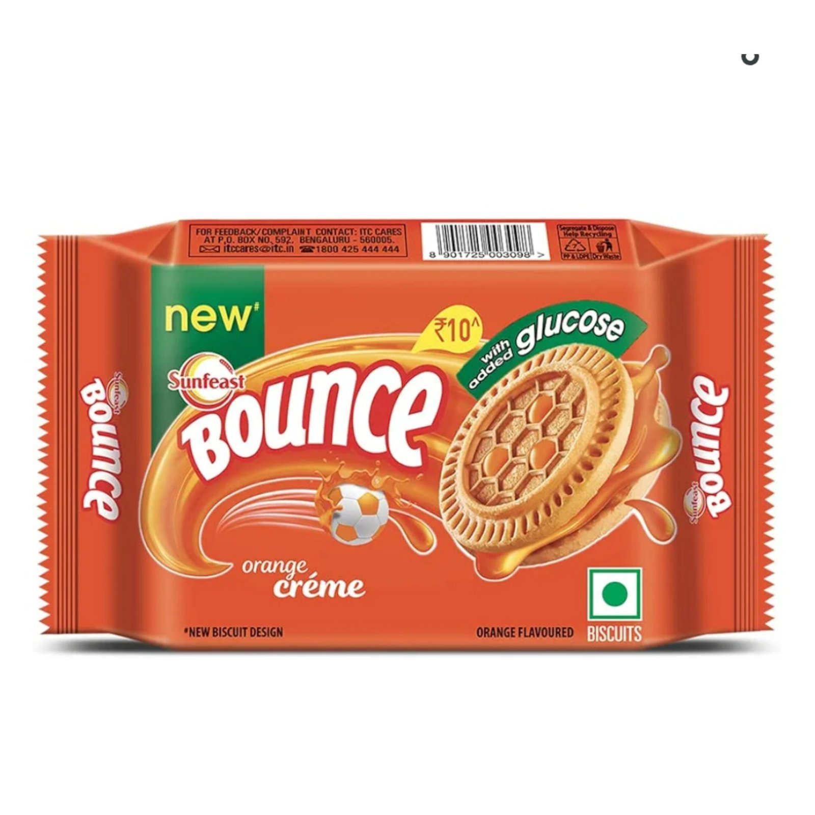 SUNFEAST- BOUNCE CREAM BISCUITS TANGY ORANGE