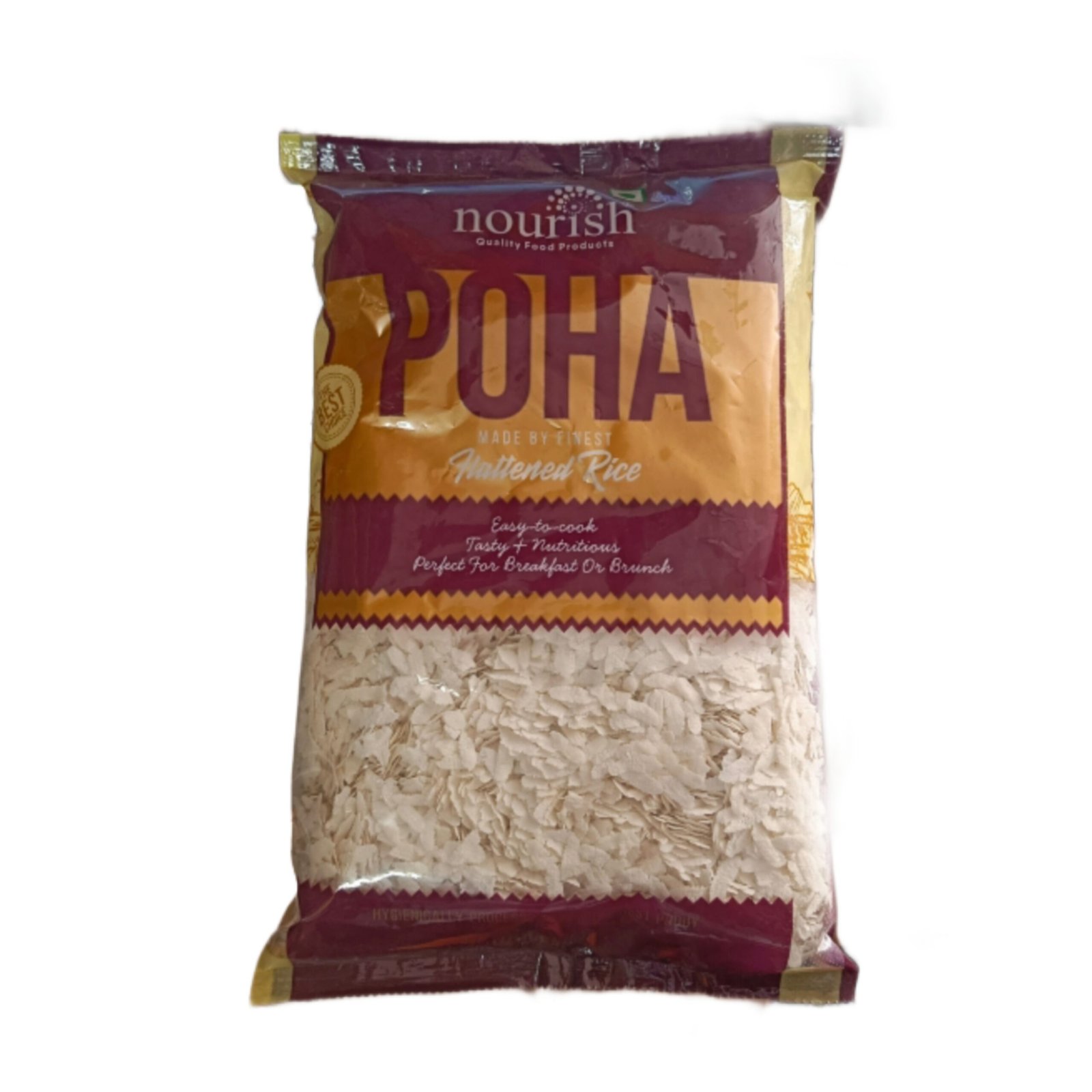 NOURISH POHA-FLATTENED RICE, 500GM