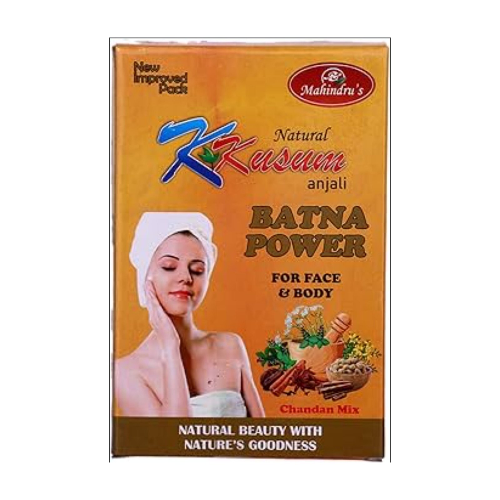 MAHINDRU’S NATURAL KUSUM BATNA POWDER FOR FACE & BODY, 200GM