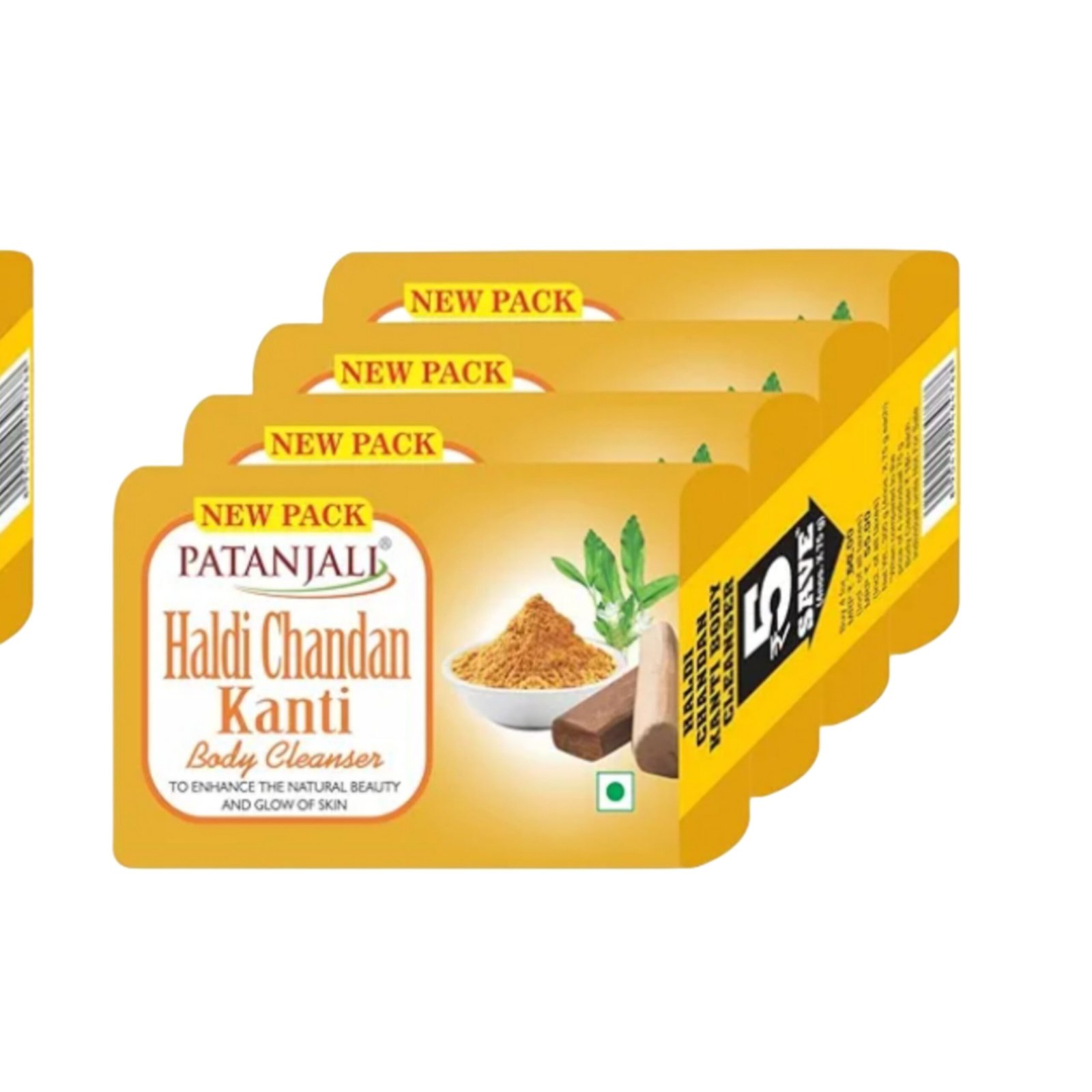 PATANJALI HALDI CHANDAN KANTI SOAP (PACK OF 3)