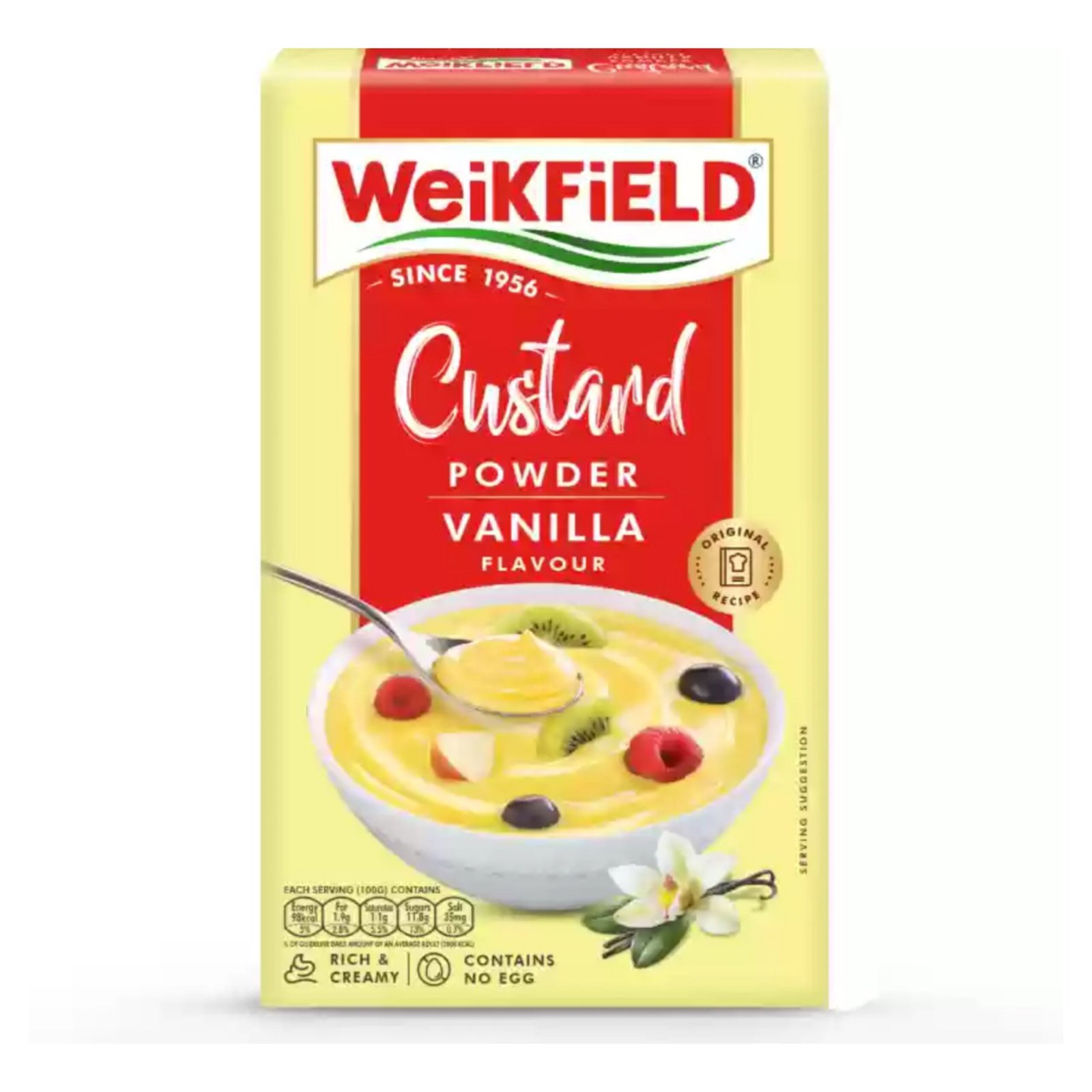 WEIKFIELD-CUSTARD POWDER VANILA FLAVOURED, 100GM