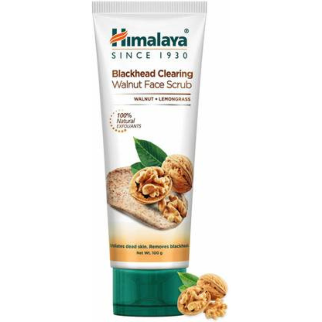 Himalaya-Blackhead Clearing Walnut Face Scrub, 100gm