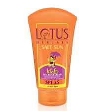 Lotus Herbals-Safe Sun Kids Sun Block Cream, SPF25, 100gm