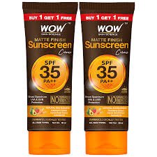 Wow- Matte Finish Sunscreen Spf35 Pa++, 80ml Buy 1get 1 free