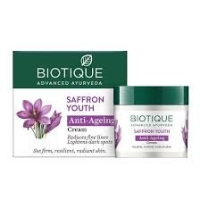 Biotique-Advanced Ayurveda Saffron Youth Anti-Ageing Cream, 50gm