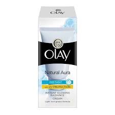 Olay-Natural Aura Instant With UV Protection Glowing Cream, 40gm