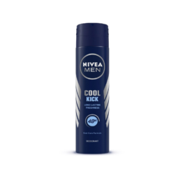 NIVEA MEN Cool Kick Deo | With Mint Extracts for Cooling sensation in Summer| 48 H Long Lasting Freshness| 0% Alcohol