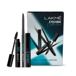 Lakme Eyeconic Collection Eye Regime Set – 3 Must-Have Essentials for Stunning Eyes | Kajal, Eyeliner, Mascara