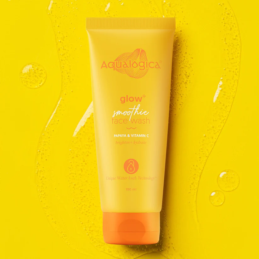 Aqualogica Glow+ Smoothie Face Wash with Papaya & Vitamin C for Glowing Skin – 100ml