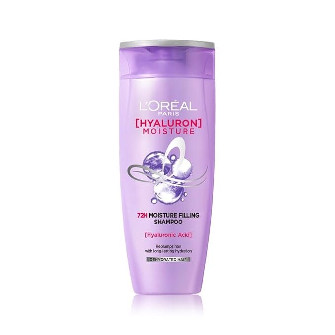 L’Oreal Paris Hyaluron Moisture 72HR Moisture Filling Shampoo powered by Hyaluronic Acid, for Frizz-free, Hydrated and Bouncy Hair Full of Life | 340 ml