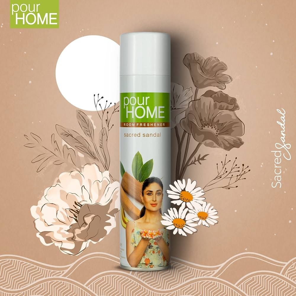 POUR HOME Sacred Sandal Room Freshener Spray Room Freshener Sacred Sandal  (220 ml)