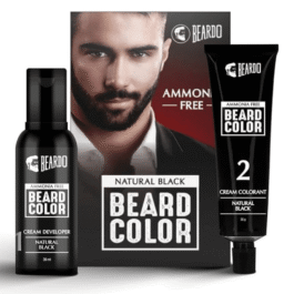 Beardo Beard Color for Men – Natural Black, 60ml | Long-Lasting & Ammonia-Free