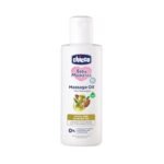 Chicco Baby Massage Oil, New Advanced Non-Sticky & Moisturizing Formula with Natural Ingredients to Prevent Dryness, Suitable for Baby's Skin, Hair & Scalp, No Phenoxyethanol & Parabens 200ML