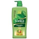 Dabur Vatika Health Shampoo - 1L | With 7 natural ingredients | For Smooth, Shiny & Nourished Hair | Repairs Hair damage, Controls Frizz | For All Hair Types | Goodness of Henna & Amla