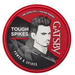 GATSBY Hair Styling Wax – Power & Spikes, For Tough Spikes, Non Sticky, Anytime Re-Stylable, Easy Wash Off, 75gm,Red