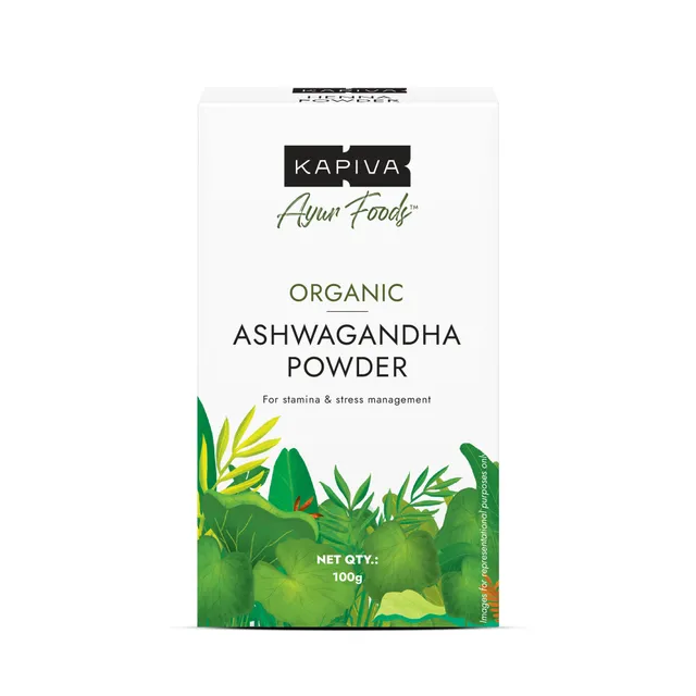 Kapiva Ayur FOODs Organic Ashwagandha Powder 100g