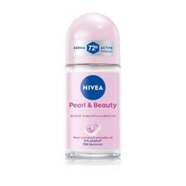 NIVEA Pearl and Beauty Deo Roll On | With Pearl Extracts & Avocado Oil| 72 H Smooth & Beautiful Underarms | 0% Alcohol | For Women