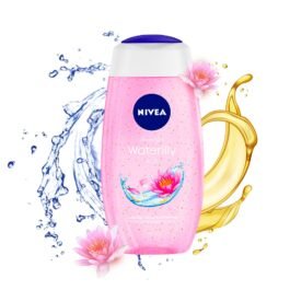 NIVEA Waterlily & Oil 250ml Body Wash | Shower Gel with Care Oil Pearls | Refreshing Scent of Waterlily Flower | Clean, Healthy & Moisturized Skin