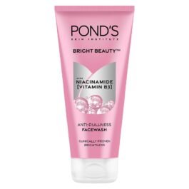 POND’s Bright Beauty Anti-Dullness & Brightening Facewash With Niacinamide | For Glass-Skin Like Shine And With 4X Visibly Brighter Skin, 150Gm