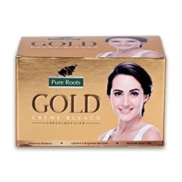 Pure Roots Gold Bleach Cream for Skin Whitening & Radiant Brightening Skin (224gm) – Fast Acting Formulated for Enhances Radiances, Remove Tan & Dead Skin Cell’s, Ideal for All Skin Types