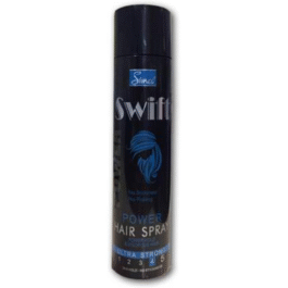 Simco Swift Ultra Strong Power Hair Spray, 250ml | No Stickiness, No Flacking, Strong Hold