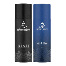 Urbangabru Alpha & Beast Long-Lasting 150ml x 2 Combo Deodorant Spray – For Men (300 ml, Pack of 2)