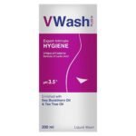 VWash Plus Expert Intimate Hygiene, With Tea Tree Oil, Liquid Wash Prevents Dryness, Itchiness And Irritation, Balances PH, Paraben Free, 200 ml
