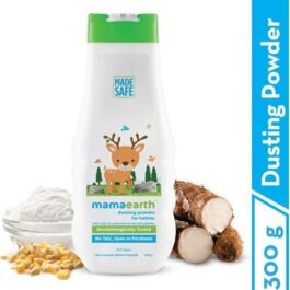 Mamaearth Baby Powder with Organic Oatmeal & Arrowroot – 300g | Talc-Free & Natural for Baby Skin