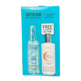 Streax Professional Vitariche Gloss Hair Serum + FREE Repair Max Shampoo (Worth ₹120)