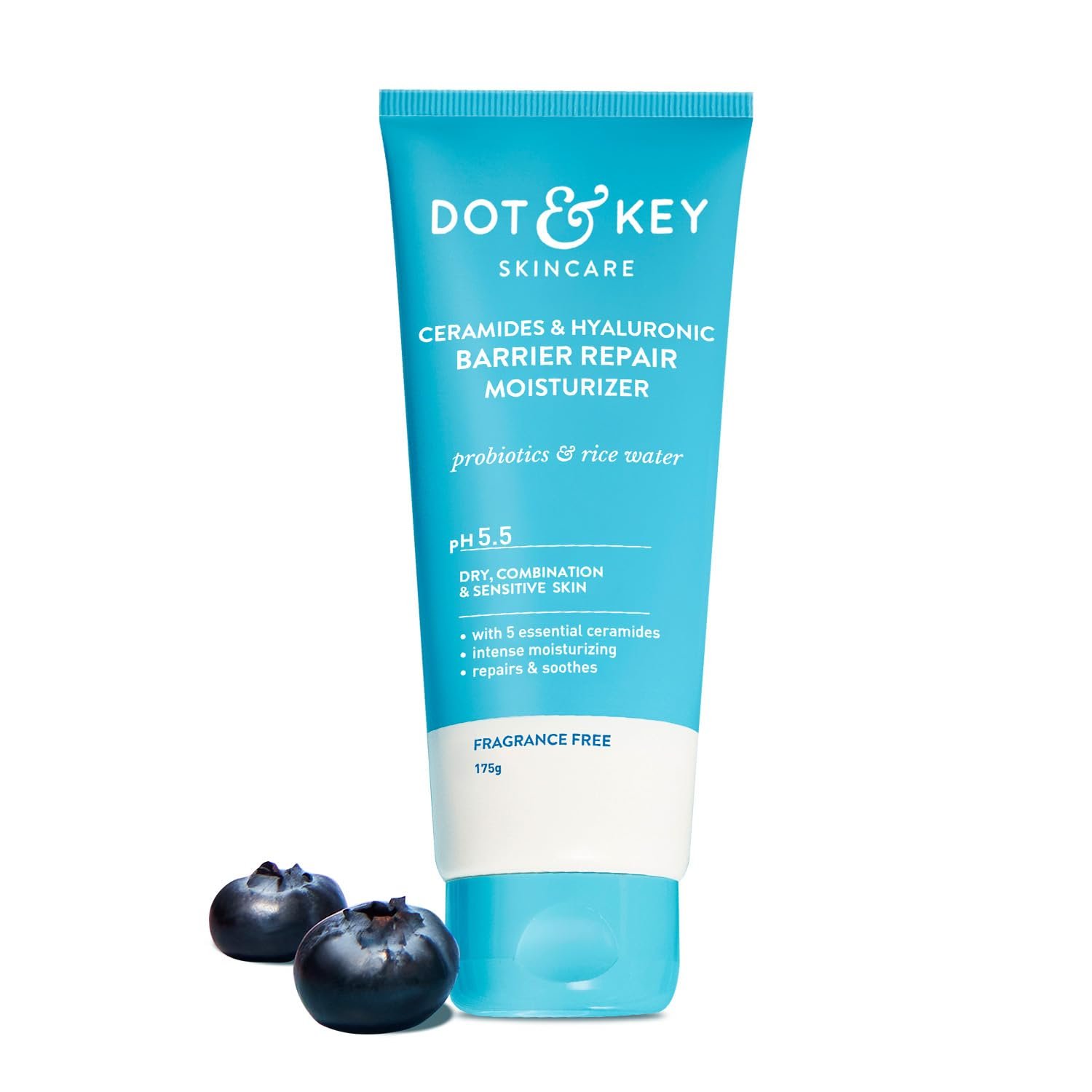Dot & Key Ceramide & Hyaluronic Barrier Repair Moisturizer | 175g | For Normal, Dry, Combination & Sensitive Skin