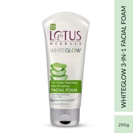 Lotus Herbals WhiteGlow 3 in 1 Deep Cleansing Facial Foam Acne Control All Skin Types 200g