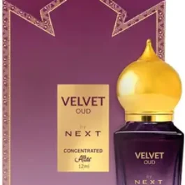 Next Care Velvet Oud Attar for Men & Women | Raspberry, Saffron and Bulgarian Rose Fragrance Notes | Long-Lasting Non-Alcoholic Roll-On Attar | Ideal Gift |12ML Pack