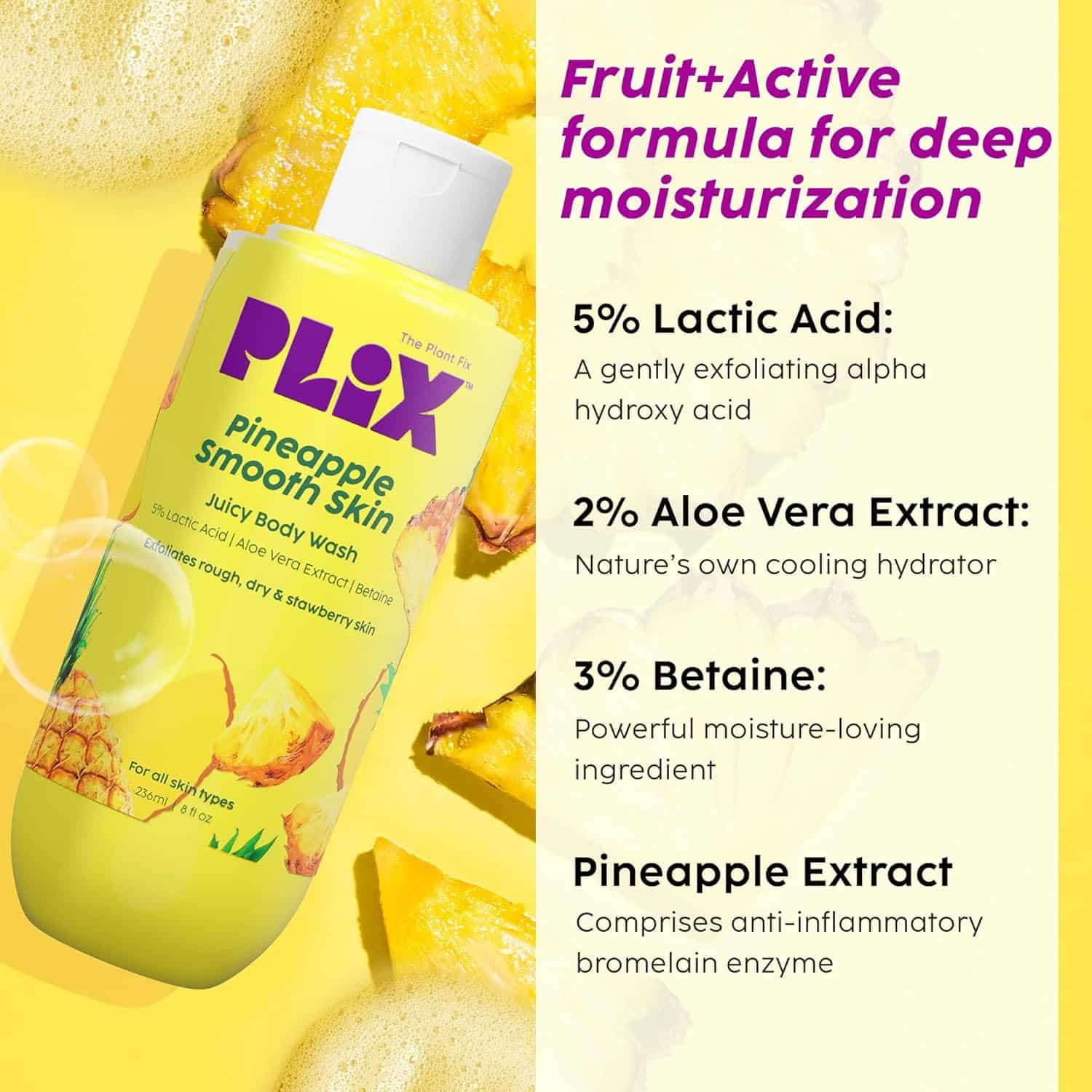 Plix Pineapple Body Wash