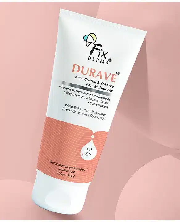 Fixderma Durave Acne Control & Oil Free Face Moisturizer for Oily Skin 50g