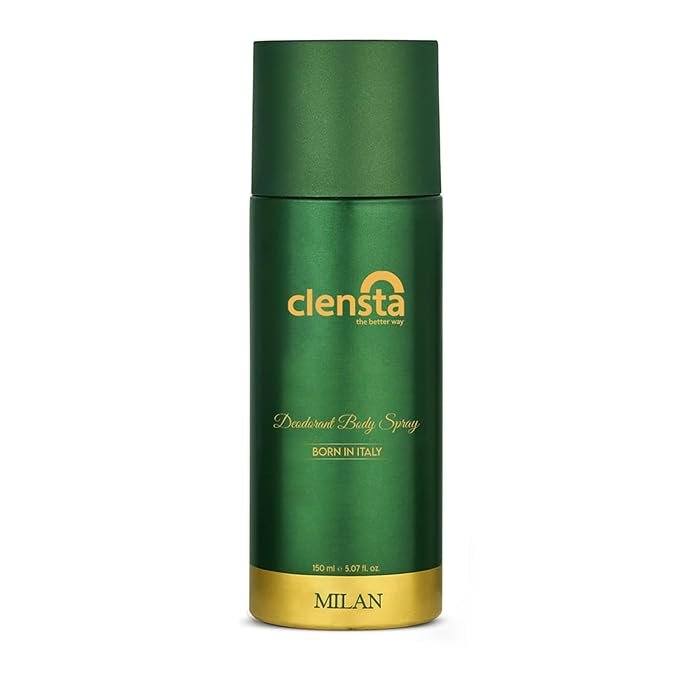 Clensta Milan Deodorant for Men 150ml Body Spray Long Lasting | All Day Freshness | Born in Italy