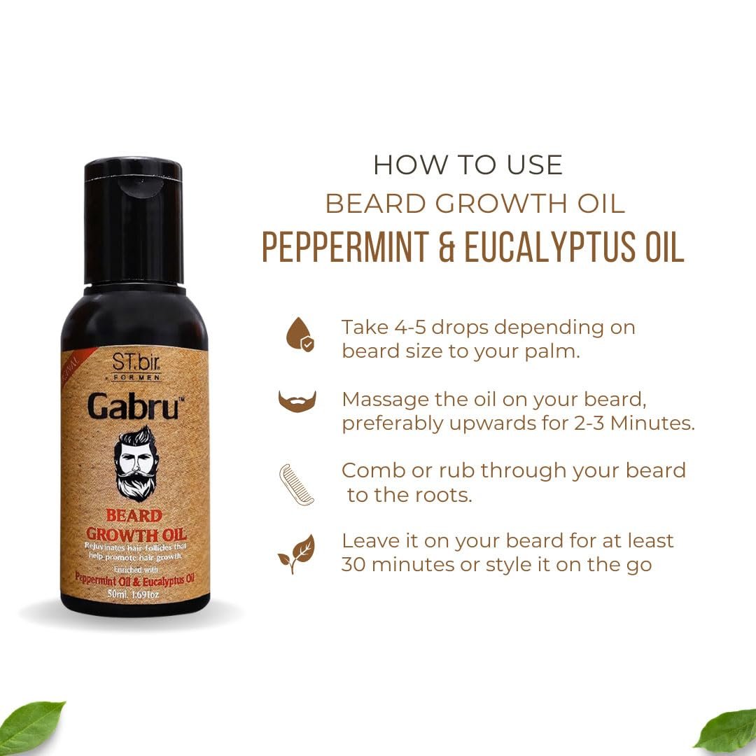 ST.Bir Gabru Beard Growth Oil for Men 50ml