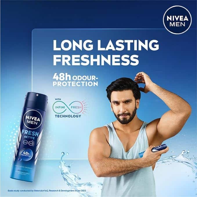 NIVEA Men Fresh Active Deodorant Spray 150ml
