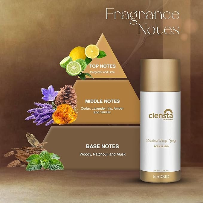 Clensta Madrid Deodorant for Men 150ml