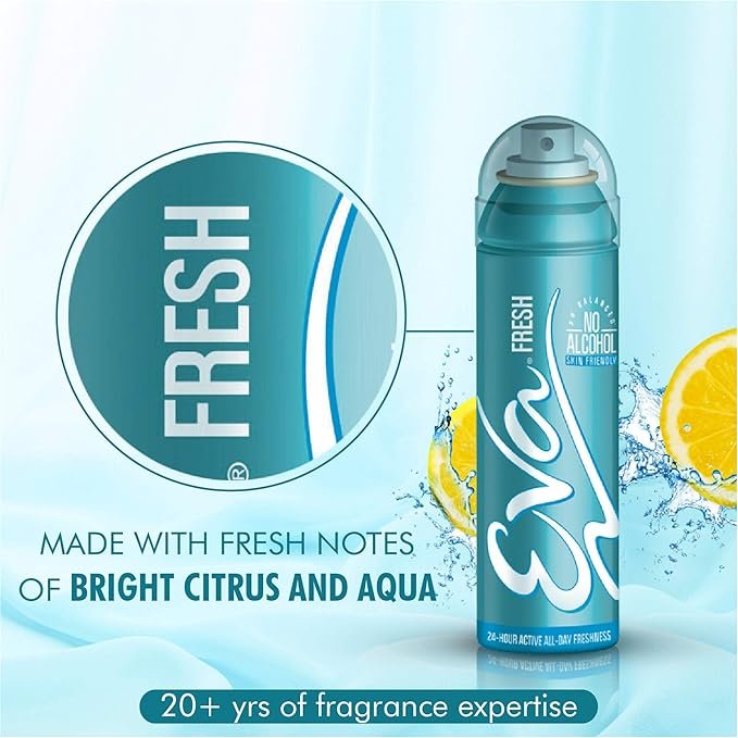 EVA Fresh Deodorant Spray For Women 125ml