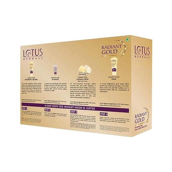 Lotus Herbals Radiant Gold Facial Kit 