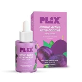 PLIX Jamun Active Acne Control Serum | 2% Salicylic Acid & Caffeine | Reduces Dark Spots & Breakouts | Oil-Control Dewy Formula | 30ml