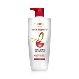 L’Oréal Paris Total Repair 5 Shampoo 650ml – 4% Repair Concentrate with Keratin | Repairs Damaged Hair