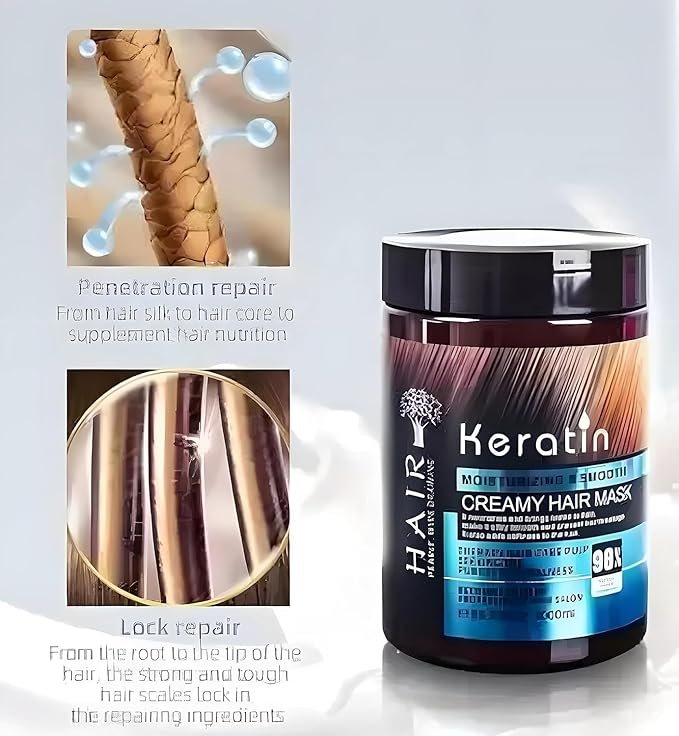 Keratin Moisture & Smooth Hair Mask 