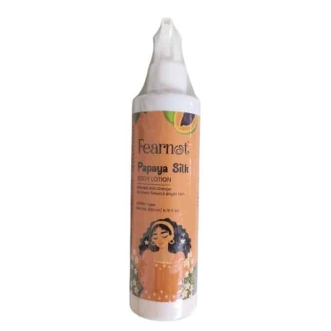 Fearnot Papaya Silk Body Lotion with Orange – Even-Toned, Radiant & Bright Skin for All Skin Types | 200ml |
