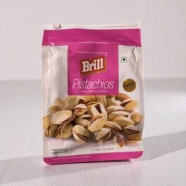 Brill Roasted & Salted Pistachios In Shell 250g – Rich in Protein & High Fibre | Premium Crunchy Pista Snack